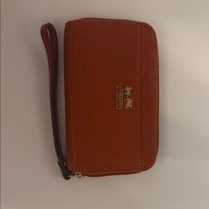 Coach Red Wristlet Wallet